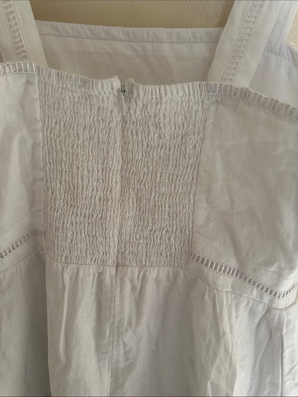 Quince White Women's Midi Dress European Linen M - Picture 3 of 7